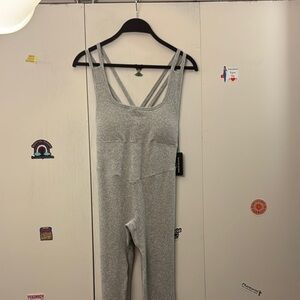 Forever 21 Gray Jumpsuit Relaxed Fit